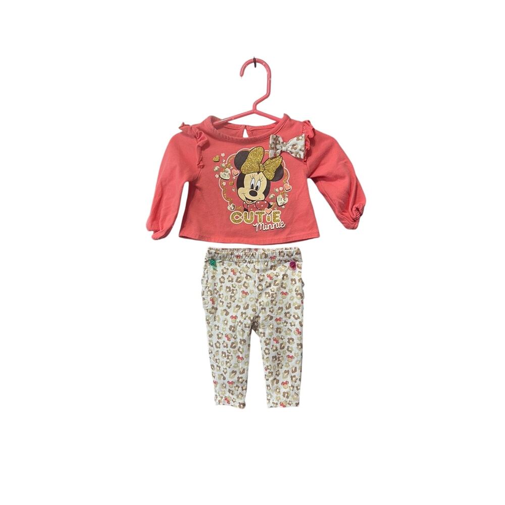 Minnie Mouse LS Outfit - Disney Baby - 0-3mo